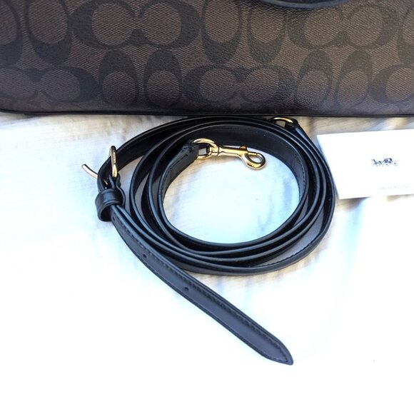 COACH Signature Brown, Black Laptop Case Leather Business Briefcase fo... - Picture 5 of 8